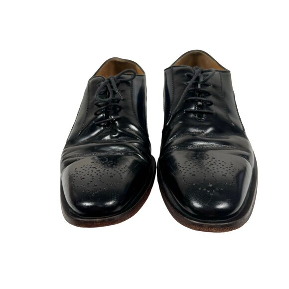 OLIVER SWEENEY Black Blue Sissa Oxford Shoe Men’s Size UK 9 US 10 Made‎ in ITALY - Picture 3 of 16